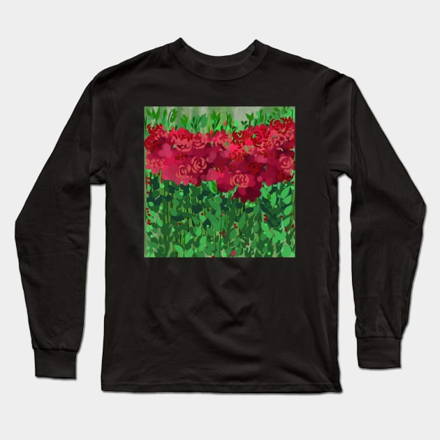 Bed of Roses Long Sleeve T-Shirt by jen28